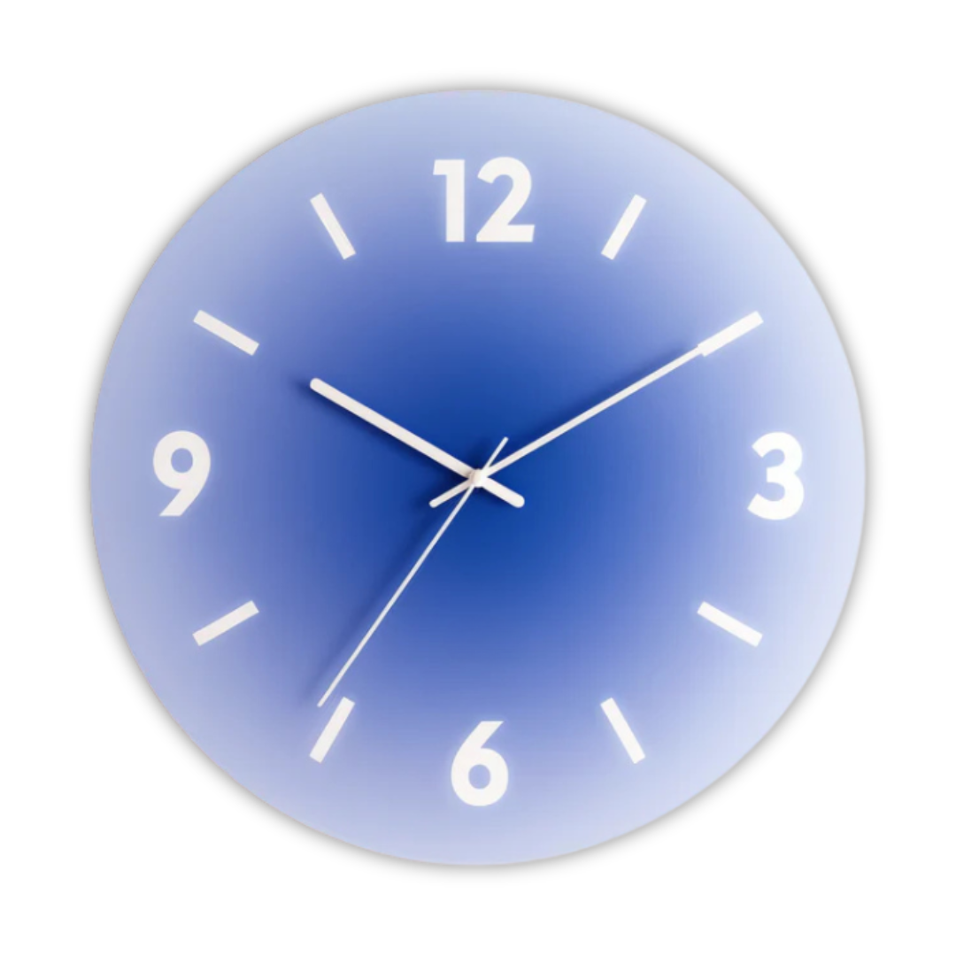 Orologio da Parete in Vetro Sunset | Design Moderno Sfumato