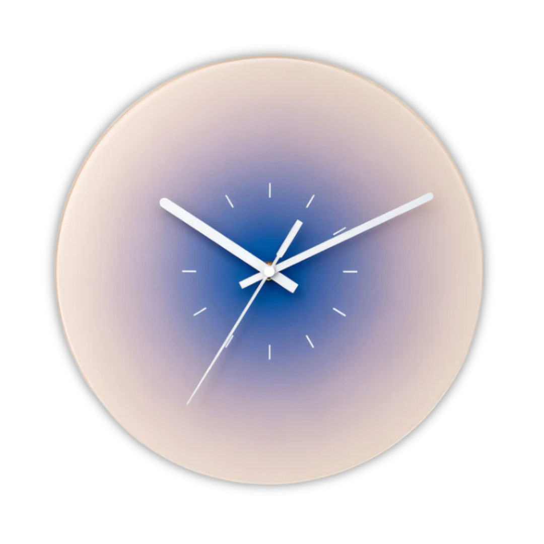 Orologio da Parete in Vetro Sunset | Design Moderno Sfumato