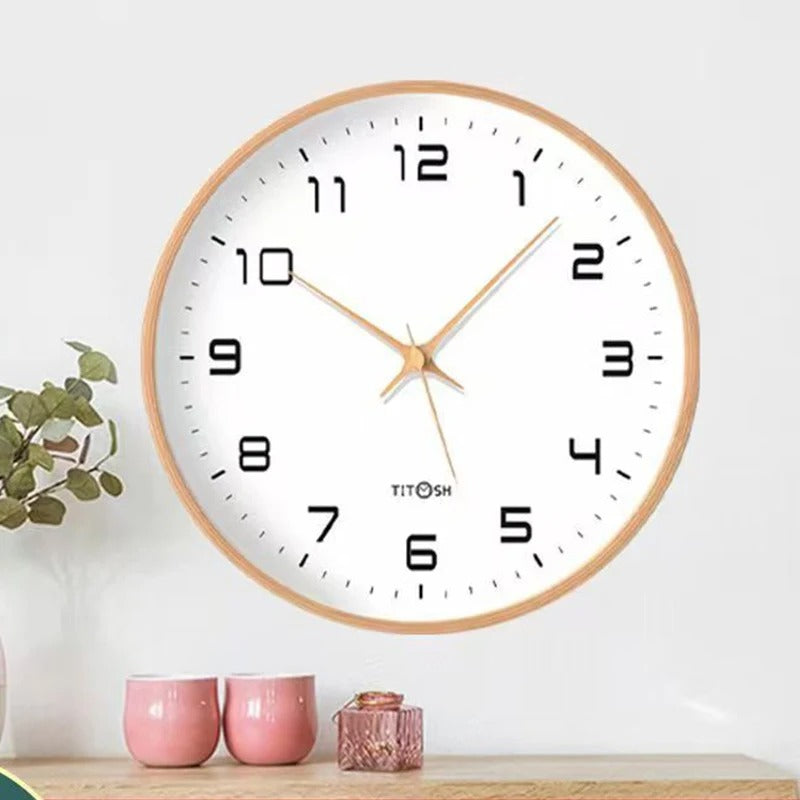 Orologio da parete minimalista in legno