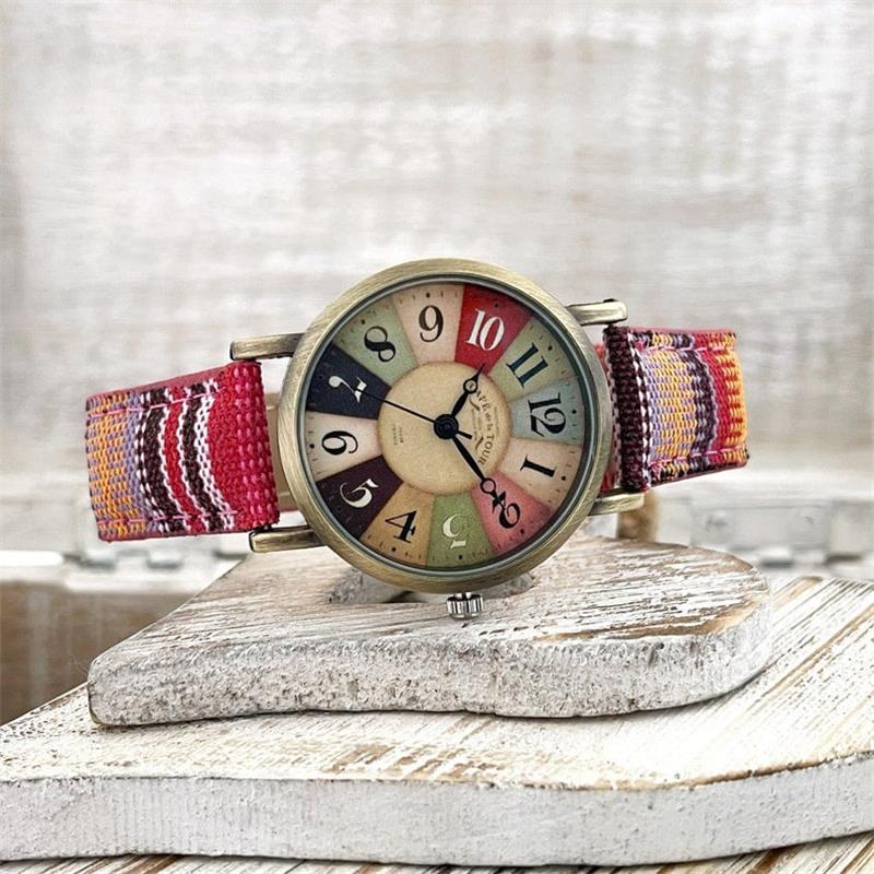 Orologio da polso con motivo arcobaleno colorato