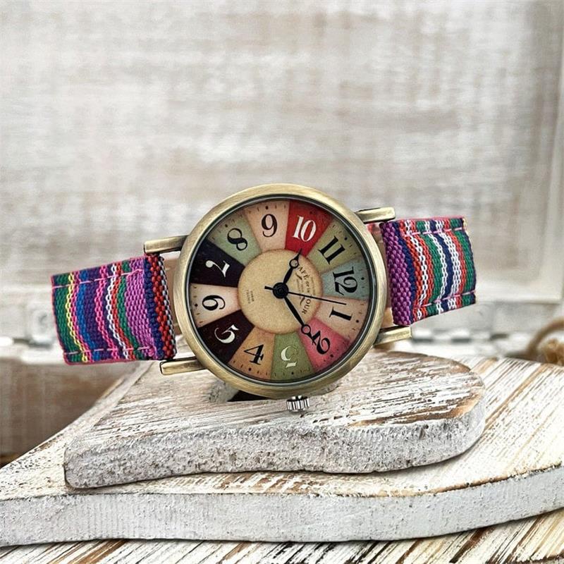 Orologio da polso con motivo arcobaleno colorato