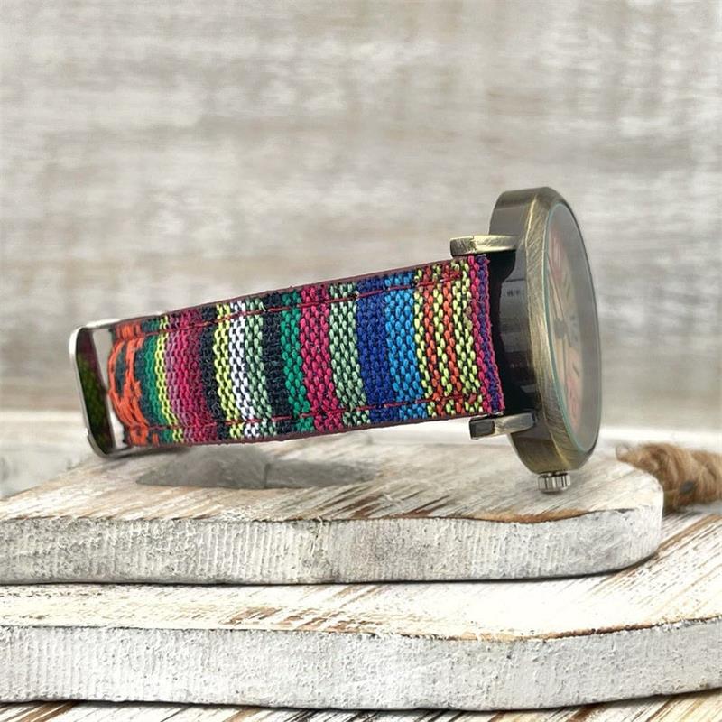 Orologio da polso con motivo arcobaleno colorato