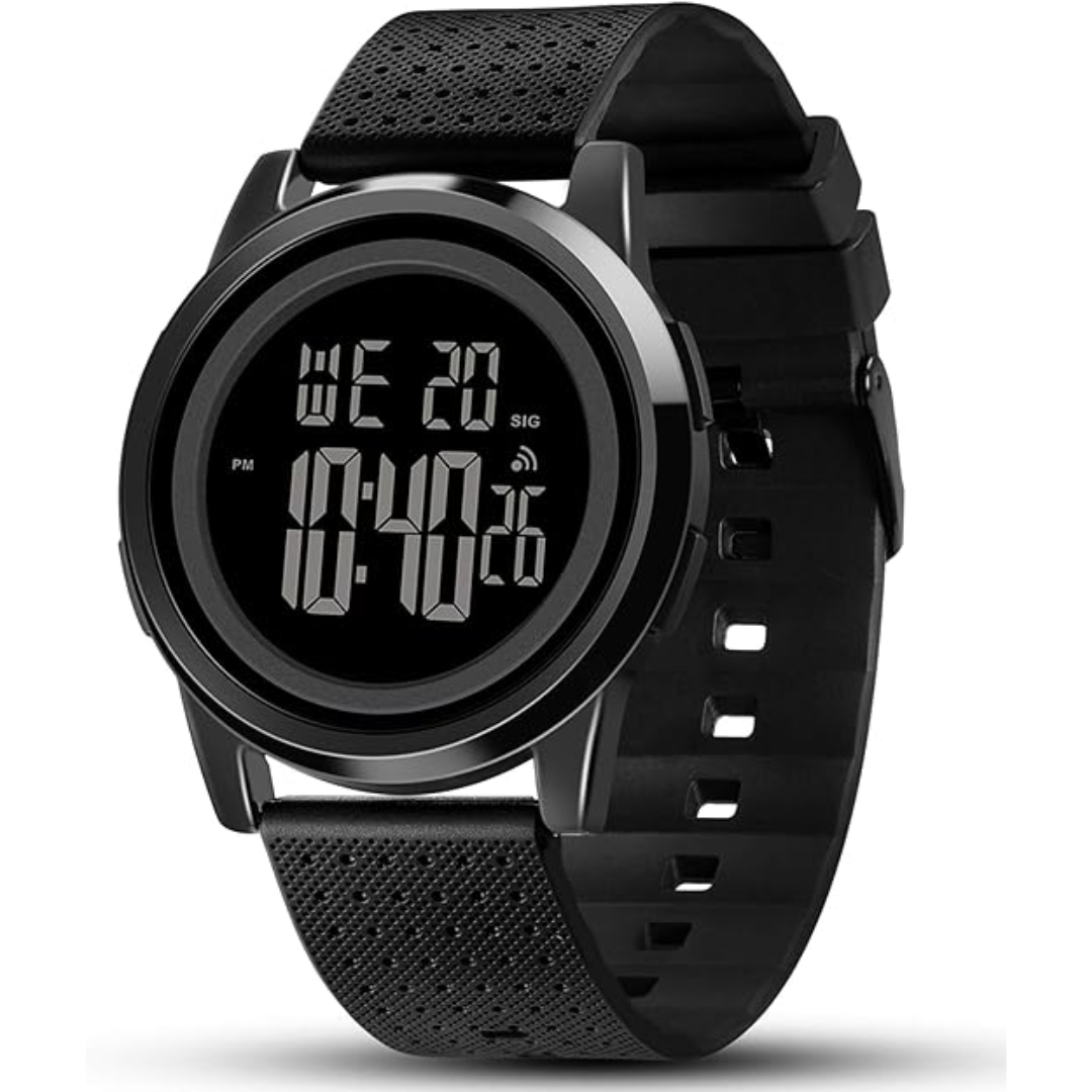 Orologio da polso digitale sportivo ultra sottile e impermeabile