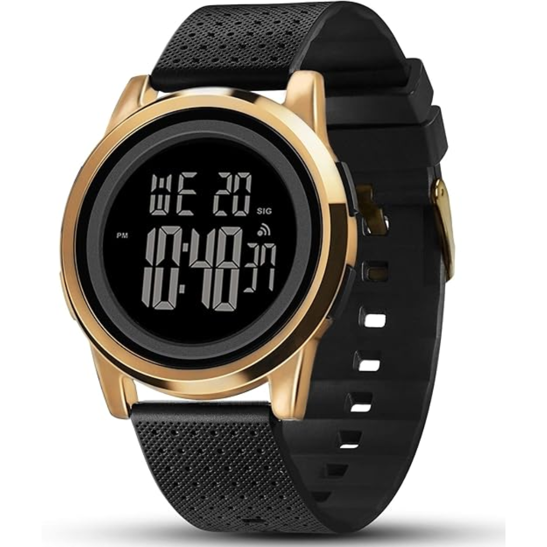 Orologio da polso digitale sportivo ultra sottile e impermeabile