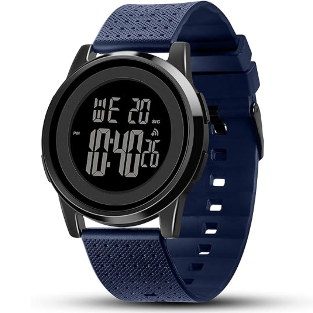 Orologio da polso digitale sportivo ultra sottile e impermeabile