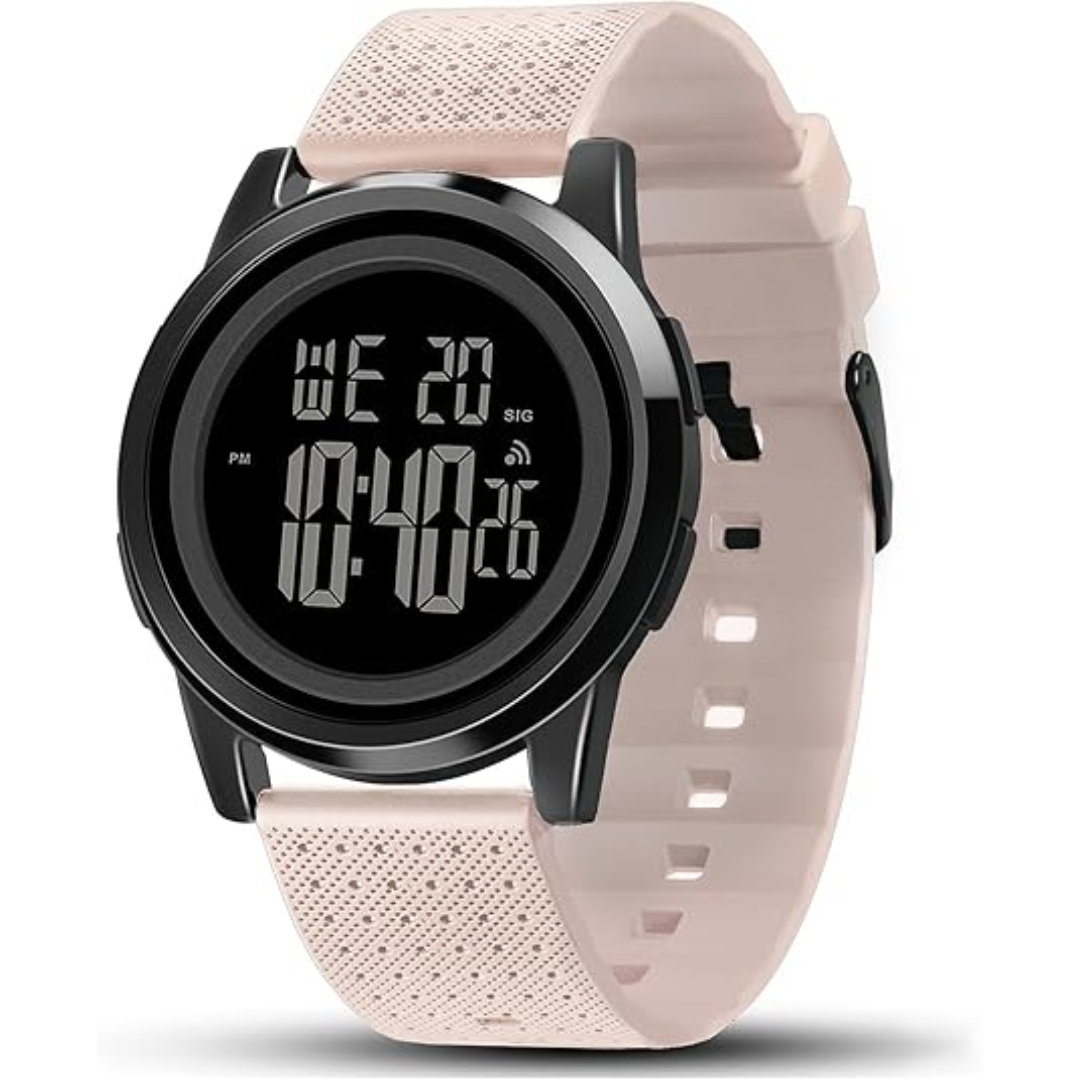 Orologio da polso digitale sportivo ultra sottile e impermeabile