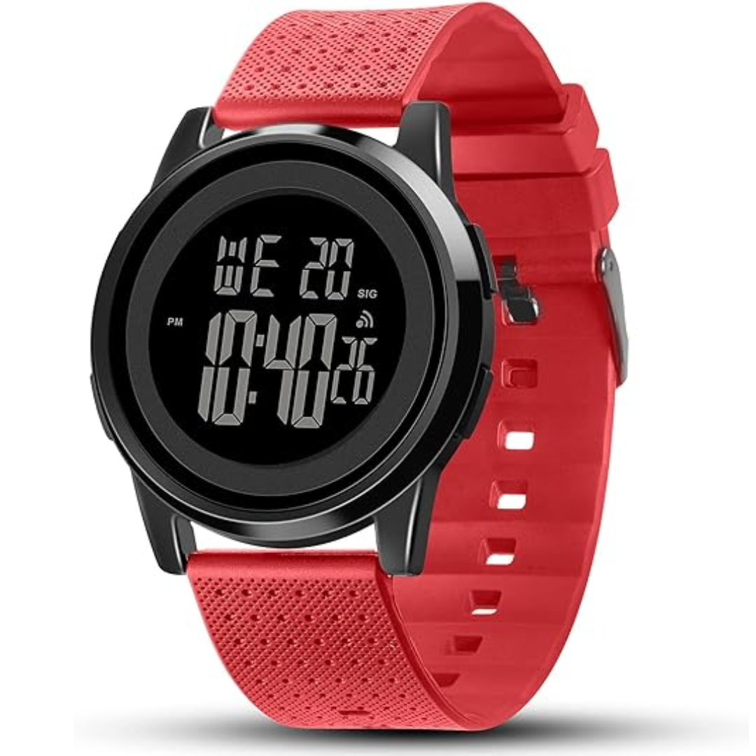 Orologio da polso digitale sportivo ultra sottile e impermeabile