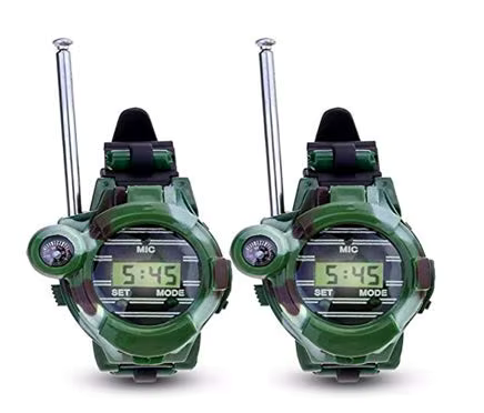 Orologio da sopravvivenza walkie-talkie 7 in 1 mimetico per bambini
