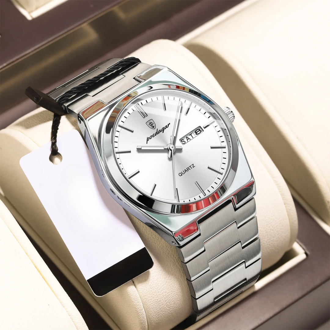 Orologio da Uomo Impermeabile in Acciaio Inox | Lussuoso e Resistente