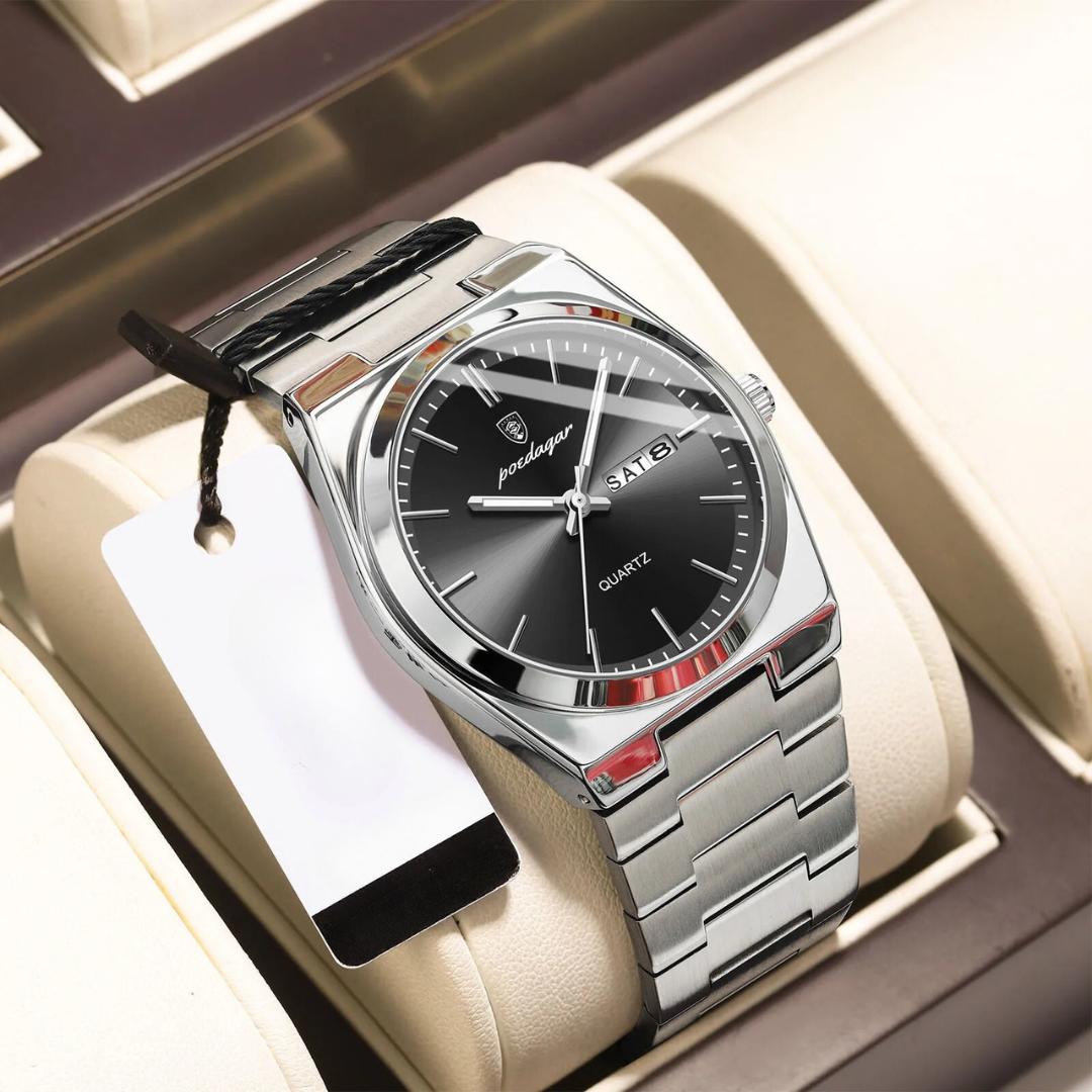 Orologio da Uomo Impermeabile in Acciaio Inox | Lussuoso e Resistente