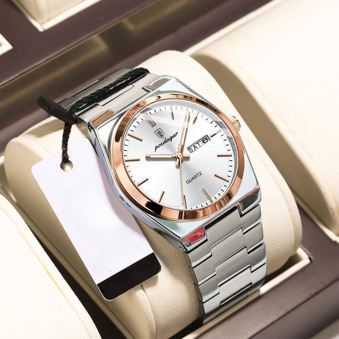 Orologio da Uomo Impermeabile in Acciaio Inox | Lussuoso e Resistente