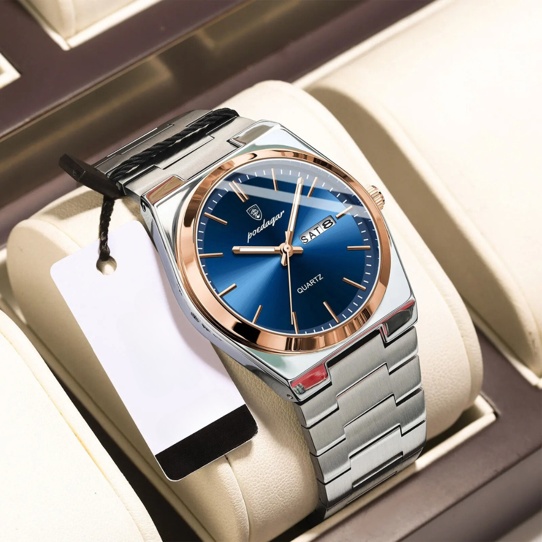 Orologio da Uomo Impermeabile in Acciaio Inox | Lussuoso e Resistente