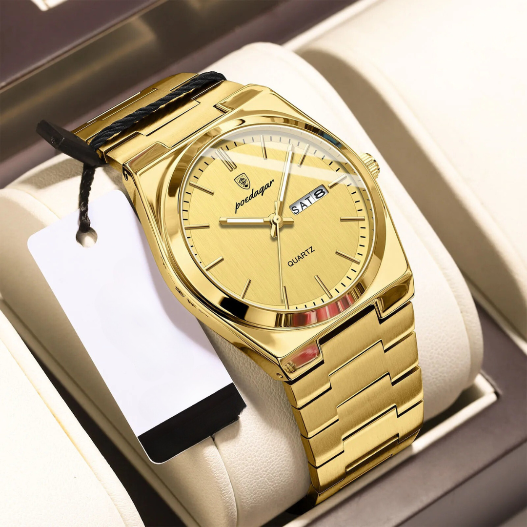 Orologio da Uomo Impermeabile in Acciaio Inox | Lussuoso e Resistente