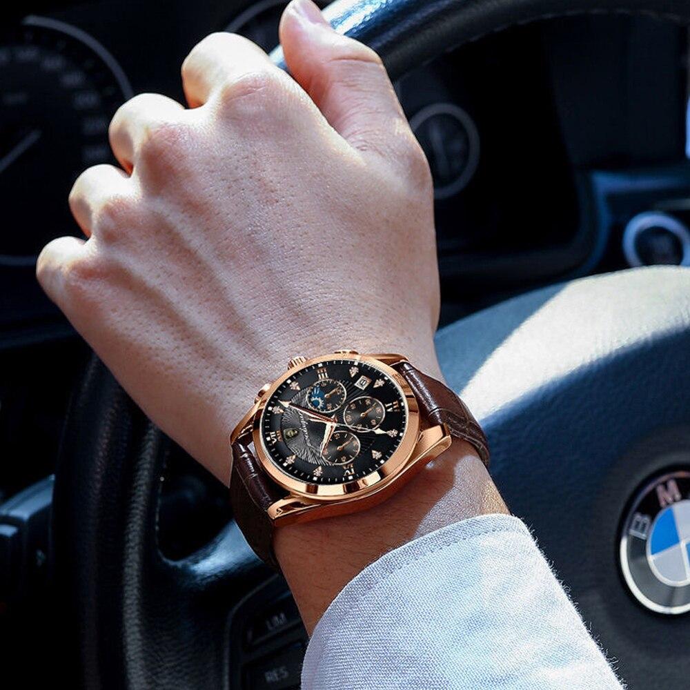 Orologio da uomo in pelle premium