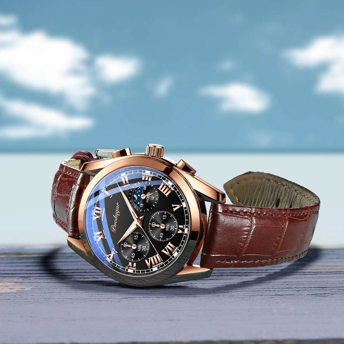 Orologio da uomo in pelle premium