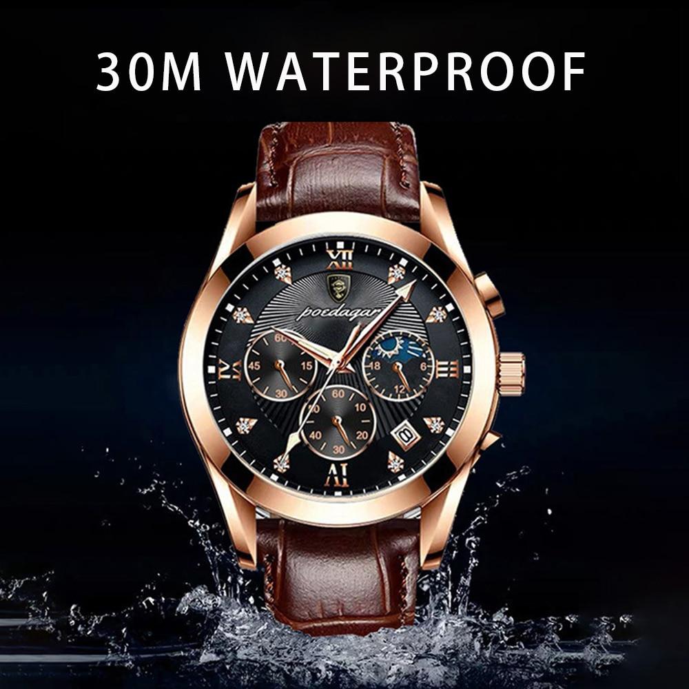 Orologio da uomo in pelle premium