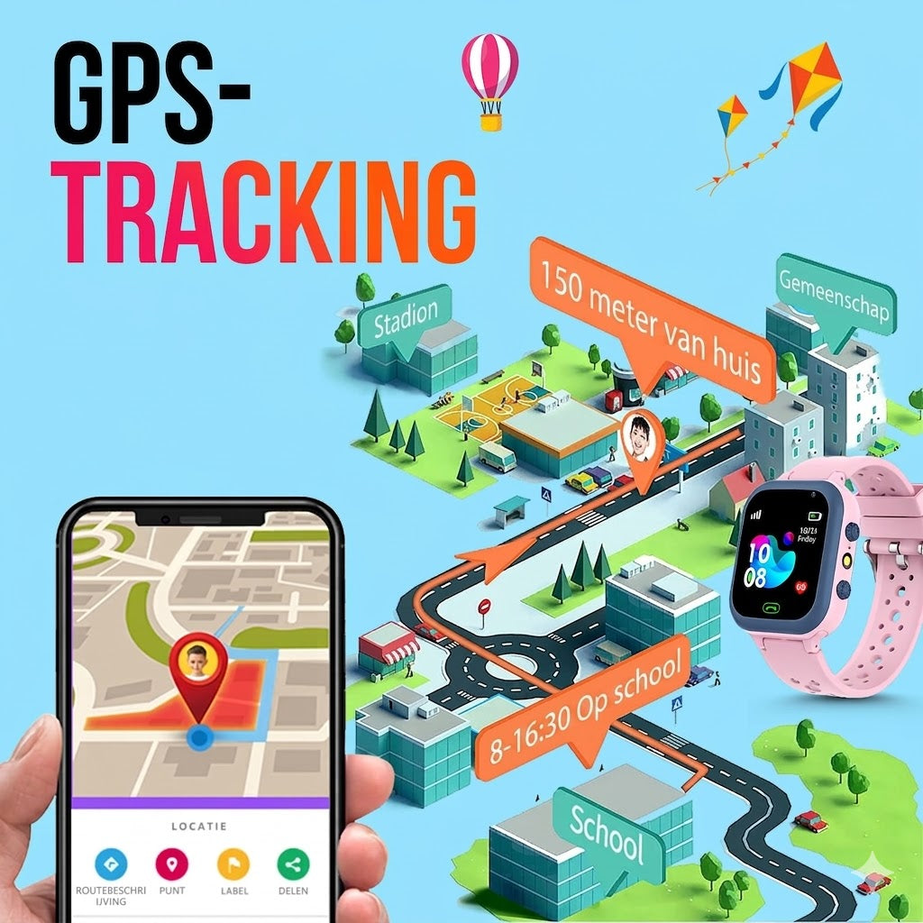 Orologio GPS da Bambino - Impermeabile | Videochiamate | Sicurezza