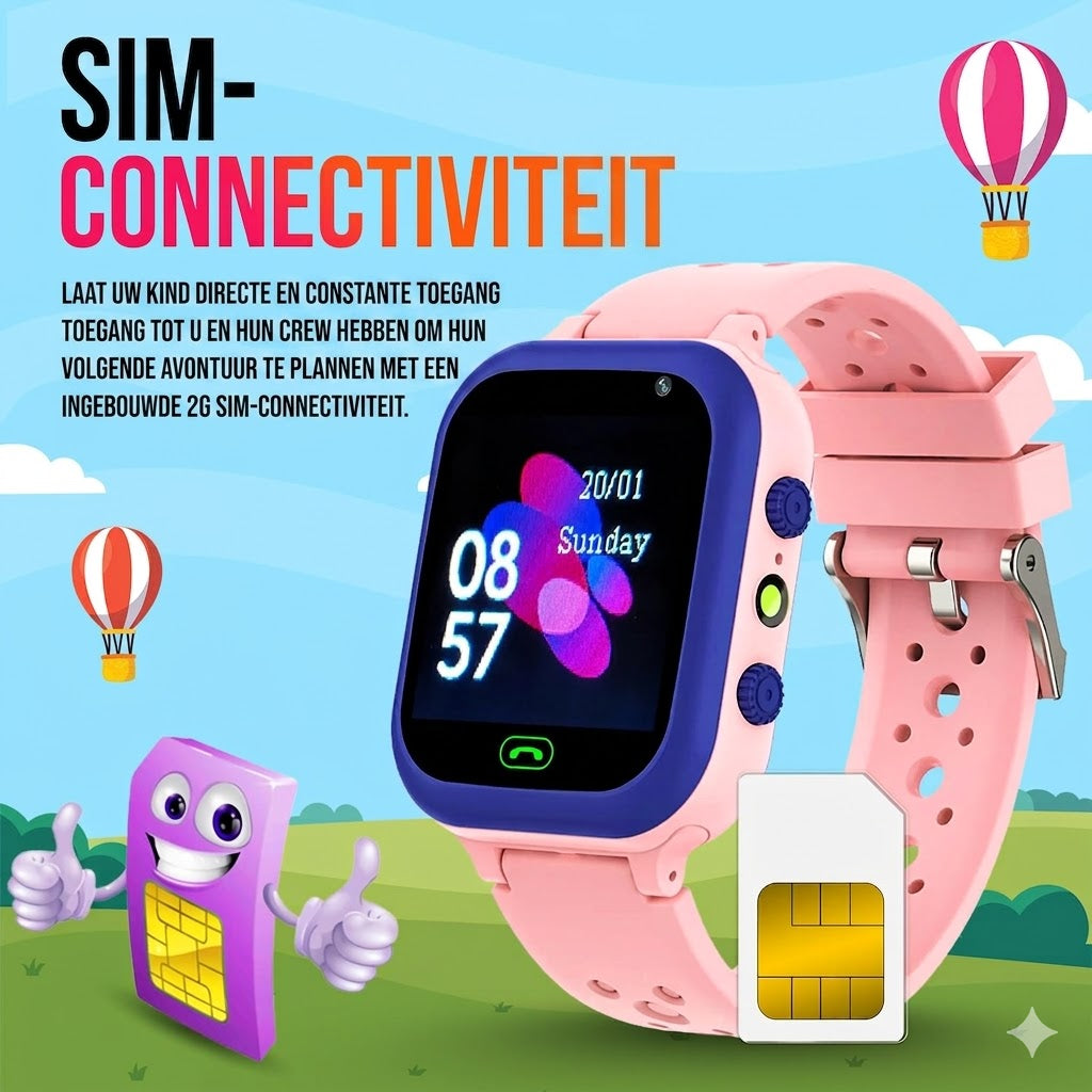 Orologio GPS da Bambino - Impermeabile | Videochiamate | Sicurezza