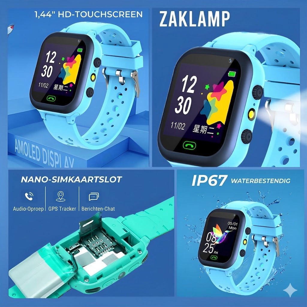 Orologio GPS da Bambino - Impermeabile | Videochiamate | Sicurezza