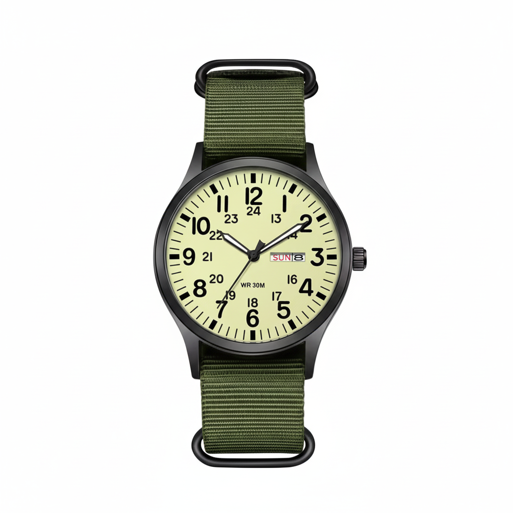 Orologio outdoor da uomo impermeabile e antigraffio – cassa resistente in acciaio inox e cinturino in nylon