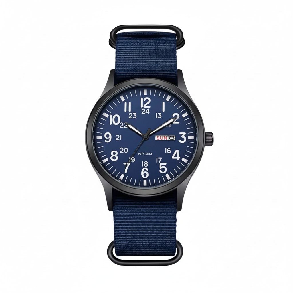 Orologio outdoor da uomo impermeabile e antigraffio – cassa resistente in acciaio inox e cinturino in nylon