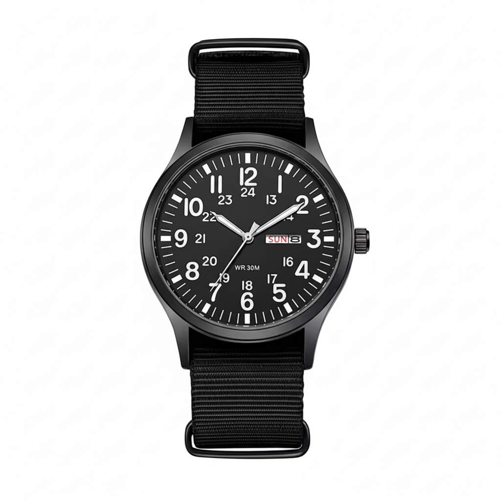 Orologio outdoor da uomo impermeabile e antigraffio – cassa resistente in acciaio inox e cinturino in nylon
