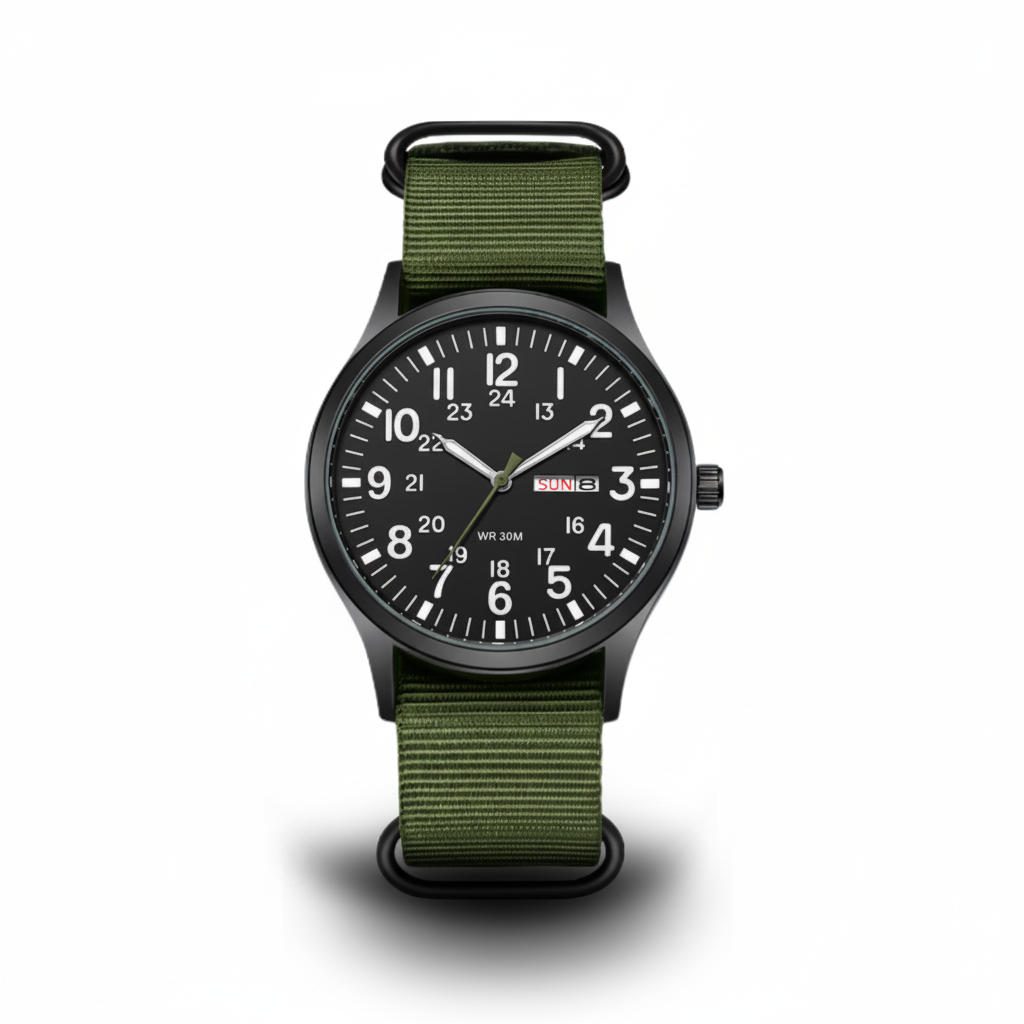 Orologio outdoor da uomo impermeabile e antigraffio – cassa resistente in acciaio inox e cinturino in nylon