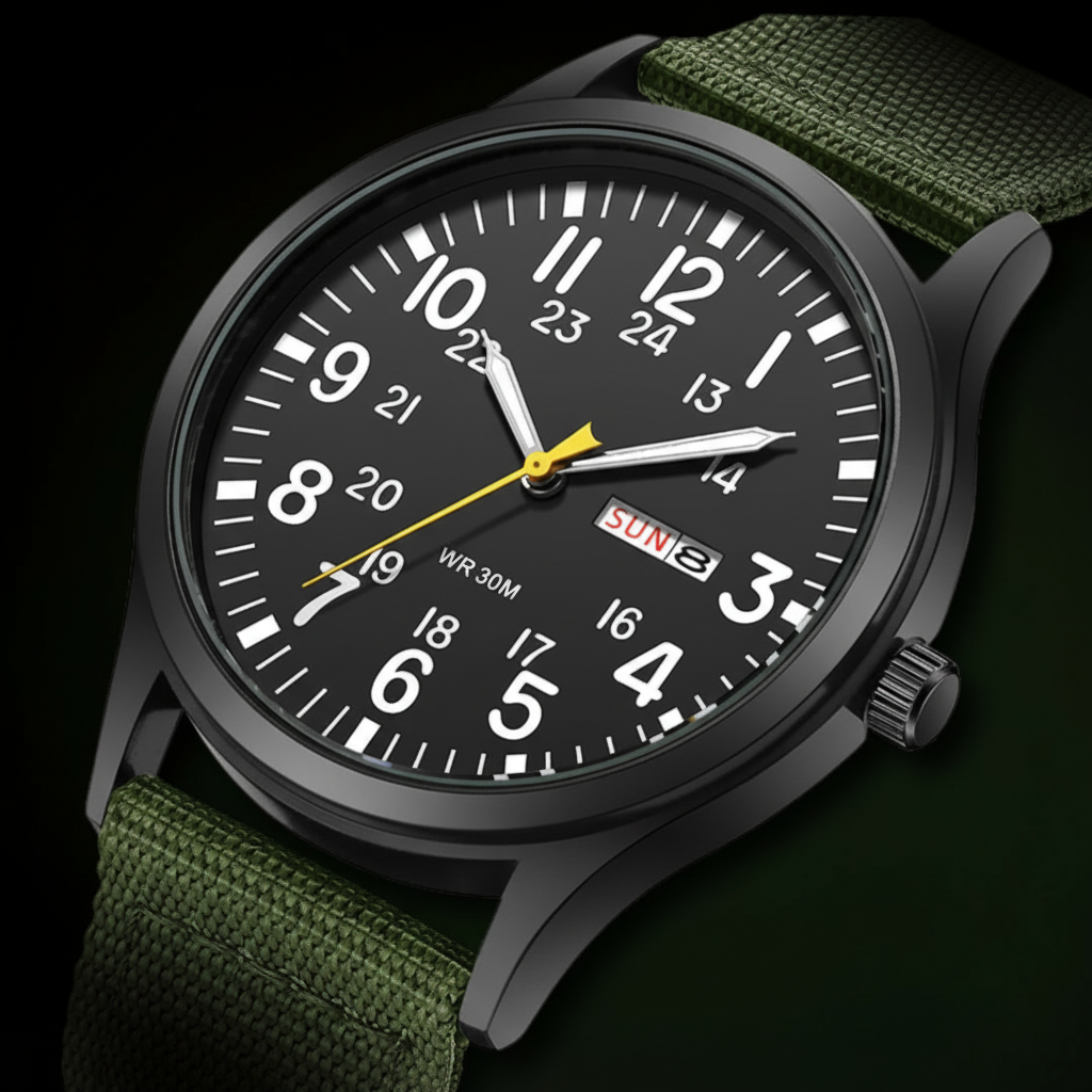 Orologio outdoor da uomo impermeabile e antigraffio – cassa resistente in acciaio inox e cinturino in nylon