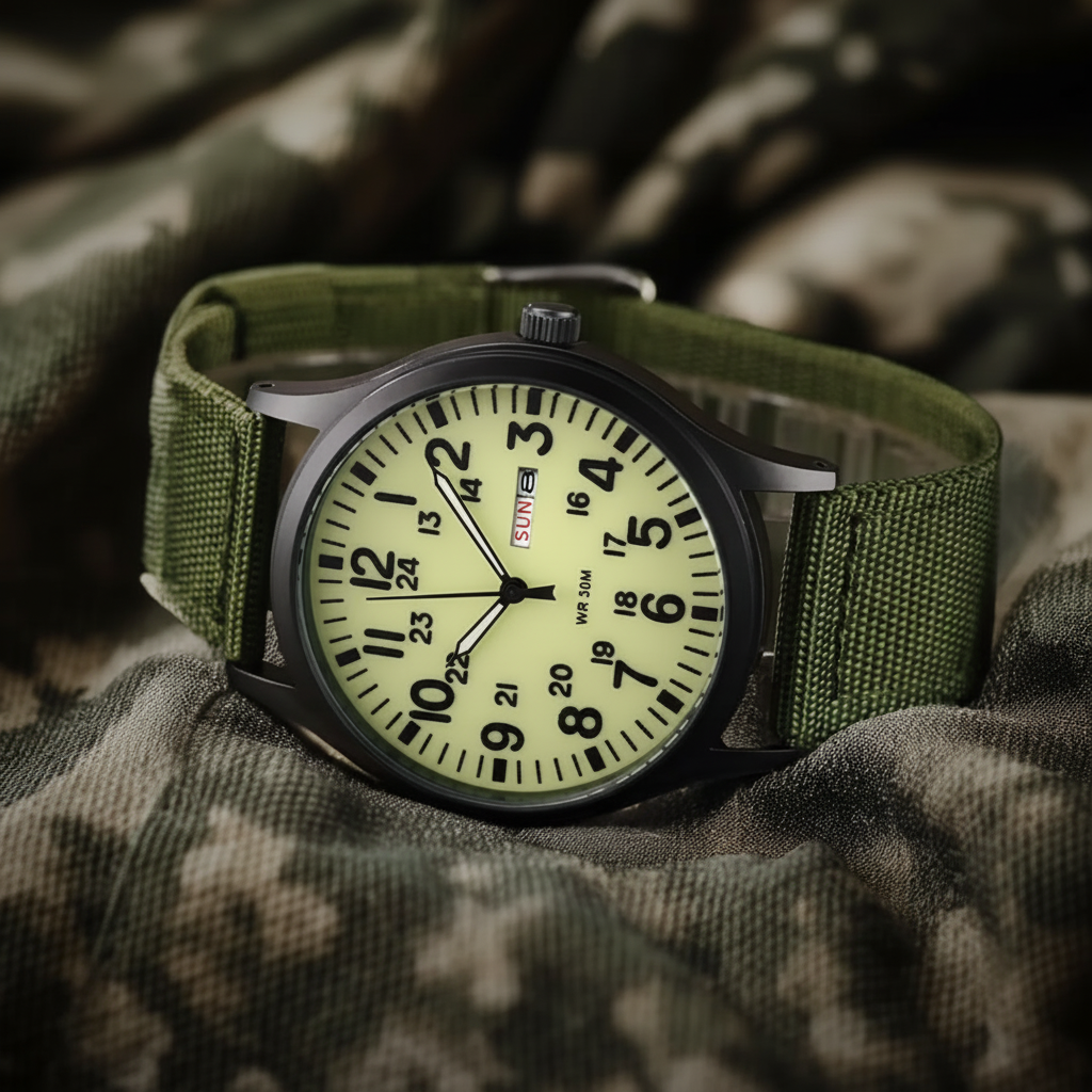 Orologio outdoor da uomo impermeabile e antigraffio – cassa resistente in acciaio inox e cinturino in nylon