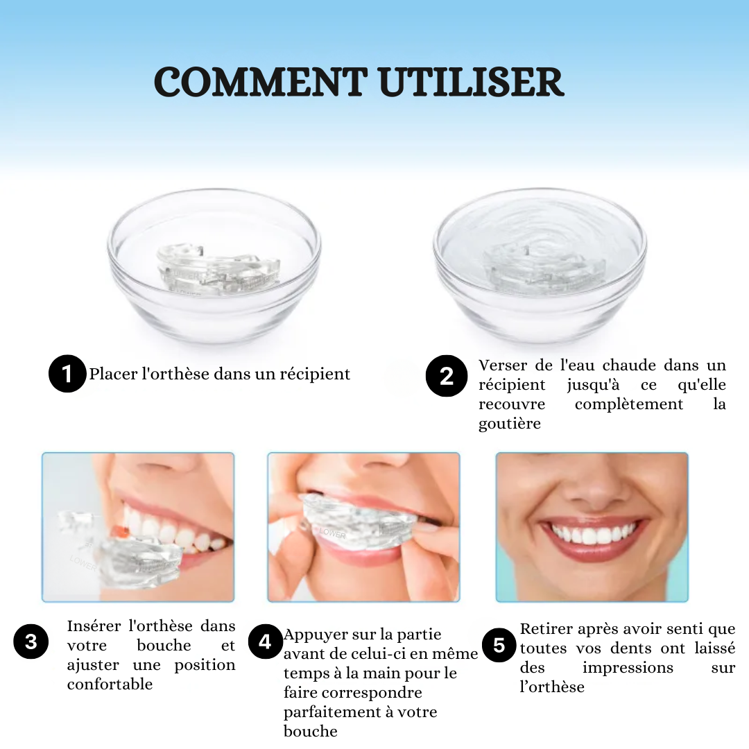 Ortesi antirussamento premium: bite per il sonno confortevole
