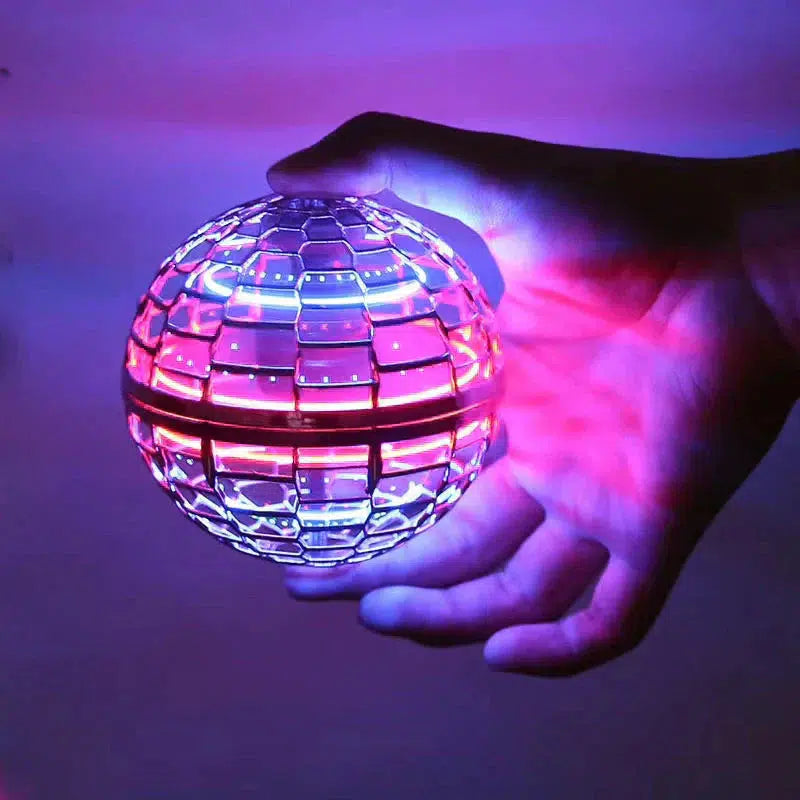 Palla Volante Flying Orb | Spinner Volante Aerodinamico con Effetti LED | Rotazione a 360° e Funzione Boomerang | Struttura Resistente e Ricarica Rapida USB