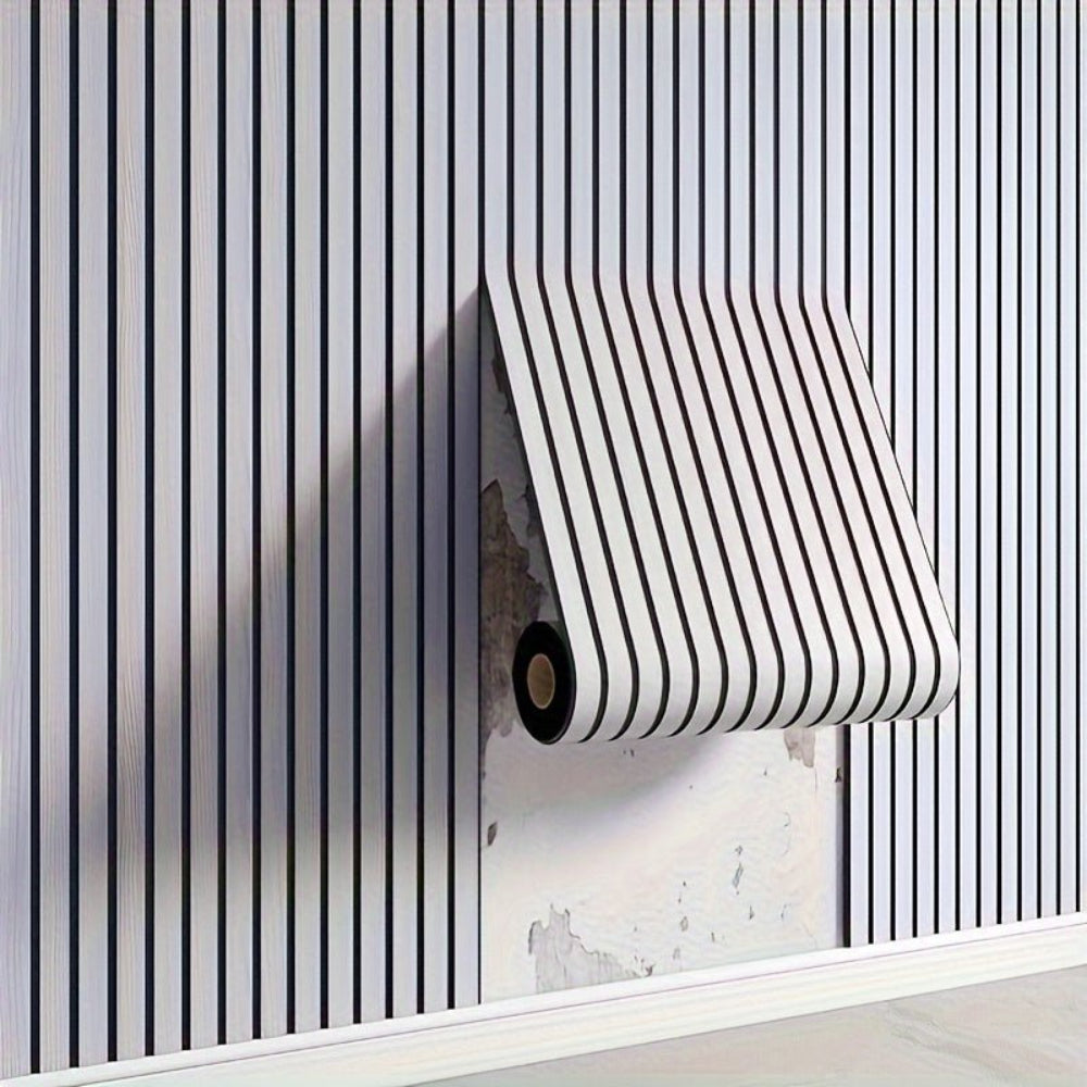 Pannelli murali adesivi in rotolo effetto legno 3D in PVC per la decorazione di interni