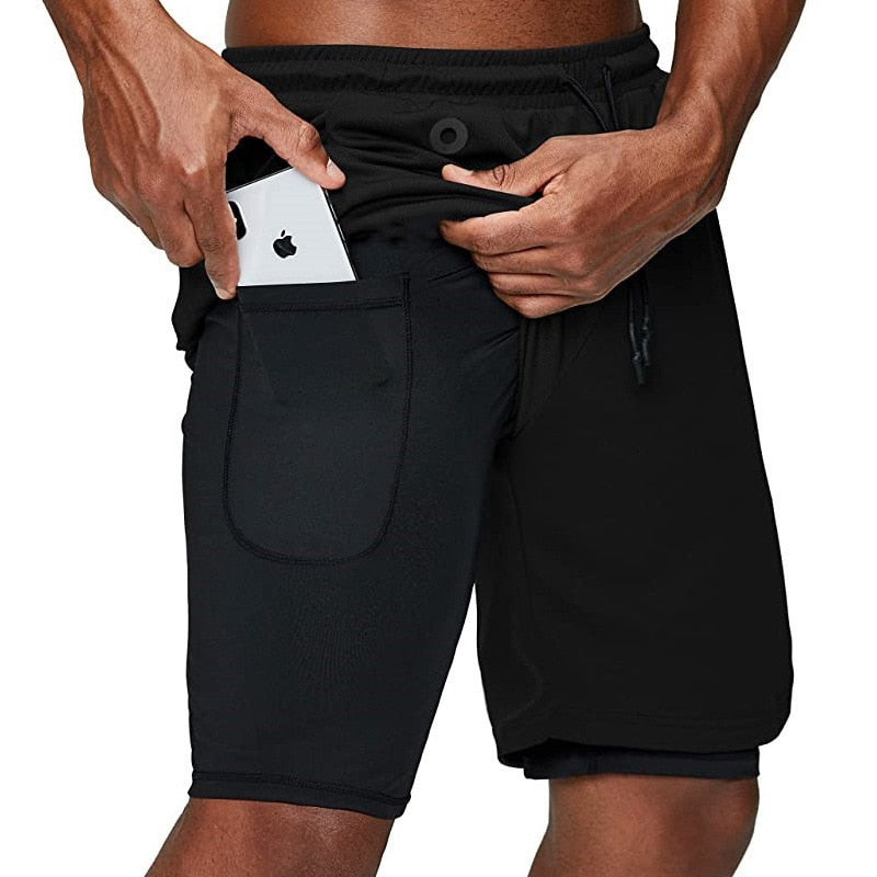 Pantaloncini da Corsa X-Fit | Con Tasca Porta Smartphone e Passante per Maglietta