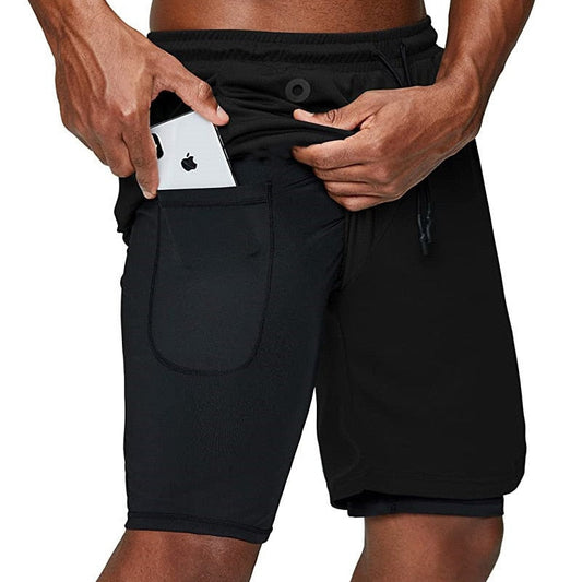 Pantaloncini da Corsa X-Fit | Con Tasca Porta Smartphone e Passante per Maglietta