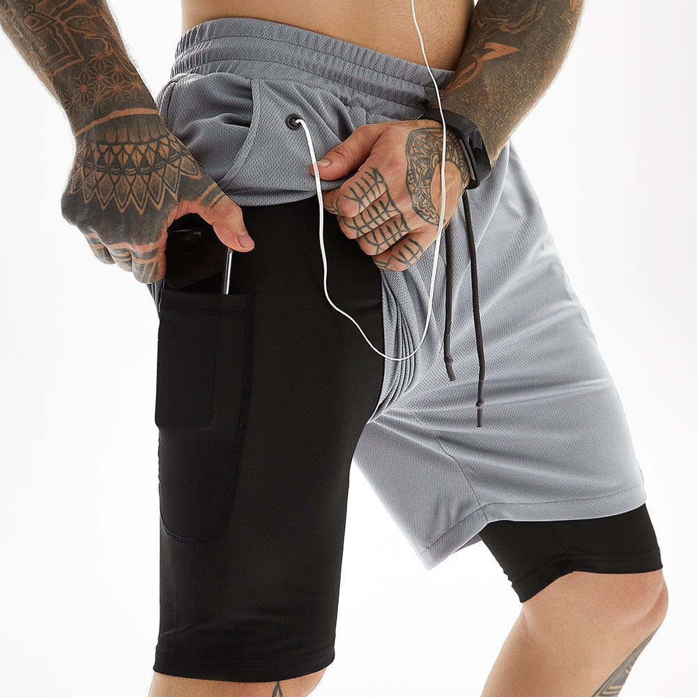 Pantaloncini da Corsa X-Fit | Con Tasca Porta Smartphone e Passante per Maglietta