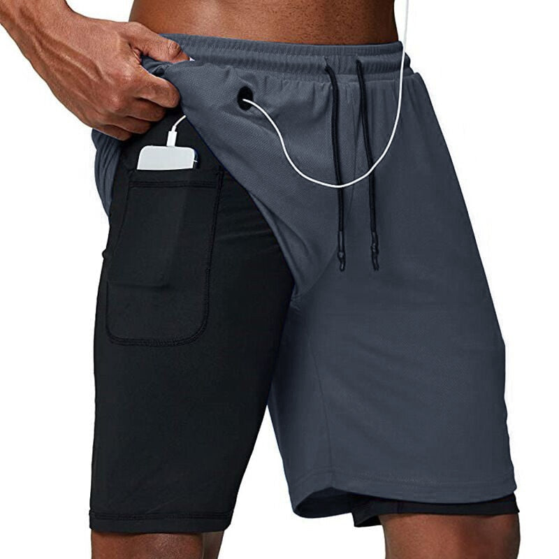 Pantaloncini da Corsa X-Fit | Con Tasca Porta Smartphone e Passante per Maglietta