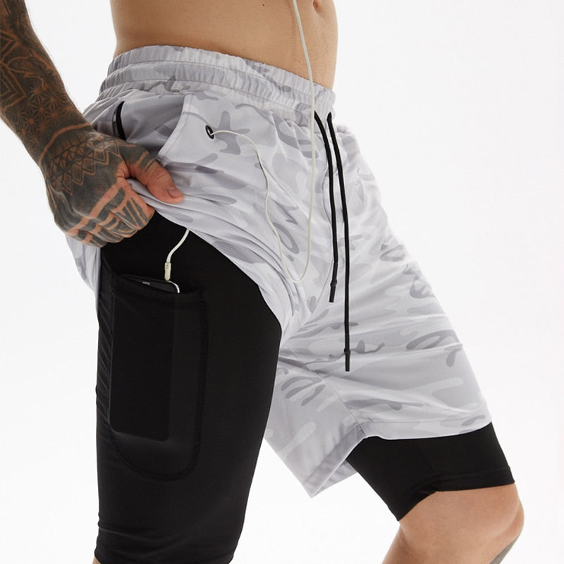Pantaloncini da Corsa X-Fit | Con Tasca Porta Smartphone e Passante per Maglietta