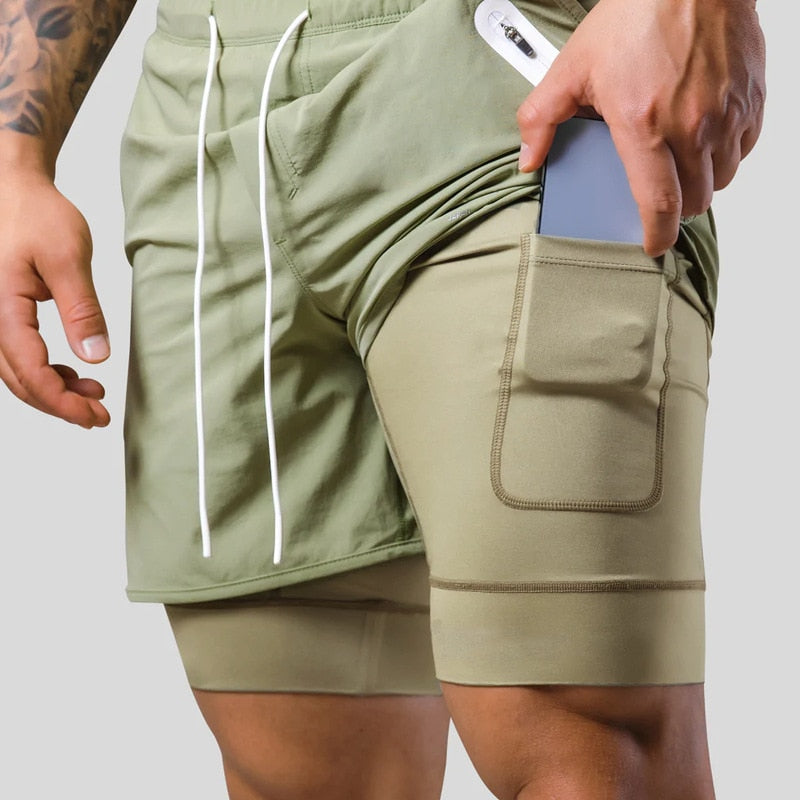 Pantaloncini Sportivi da Uomo 2 in 1 | Perfetti per Ogni Allenamento
