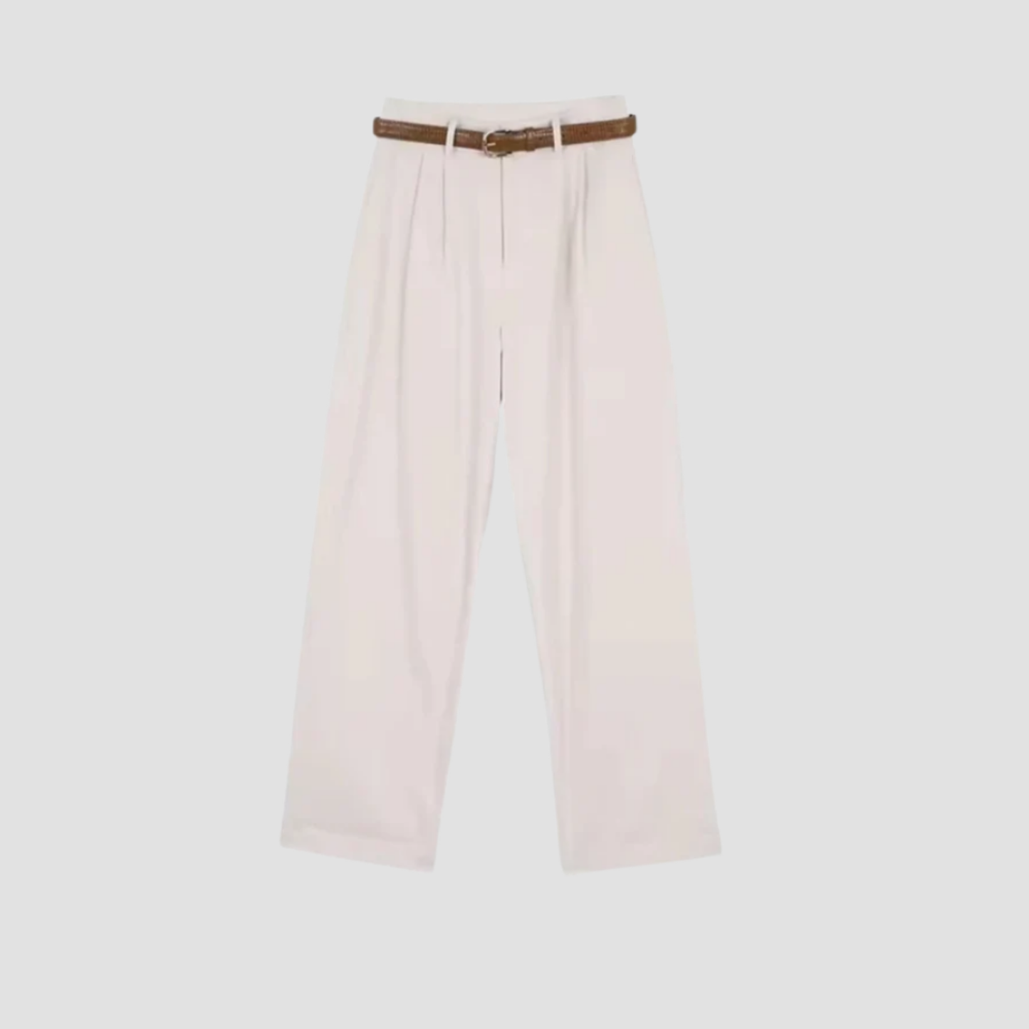 Pantaloni a gamba larga a vita alta