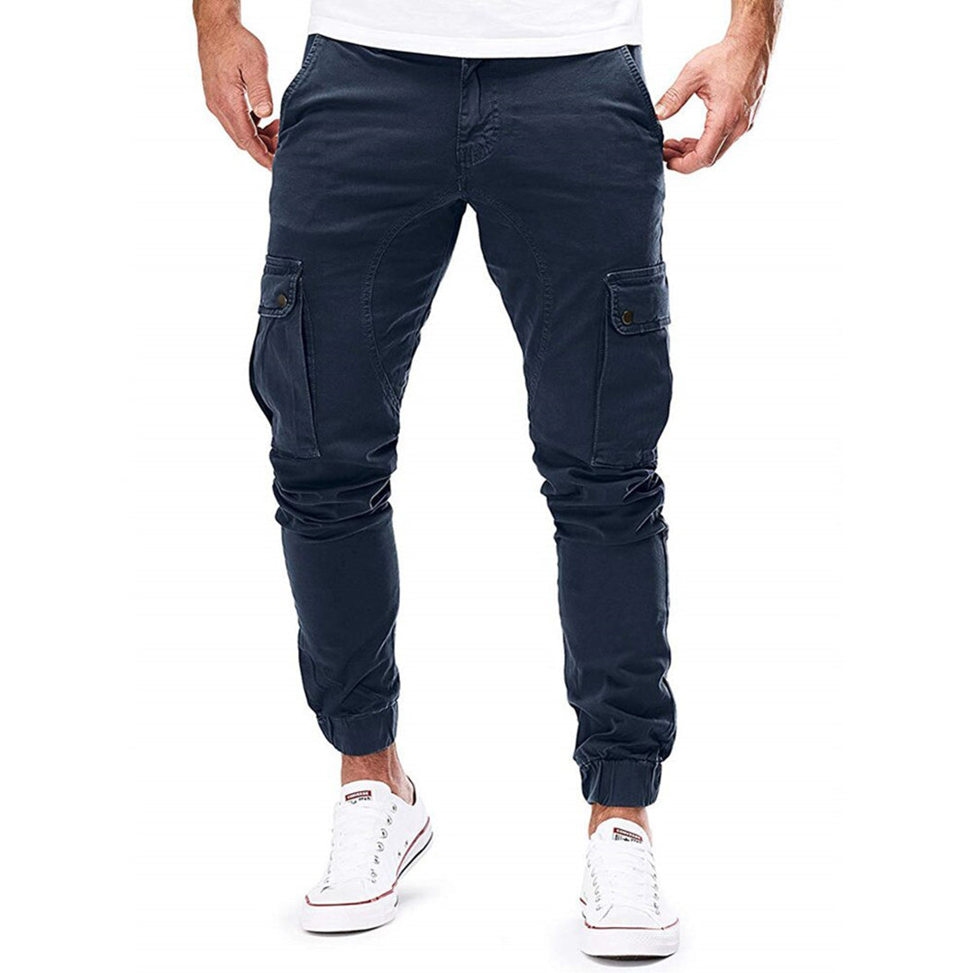 Pantaloni cargo da uomo robusti da esterno con tasche multiple