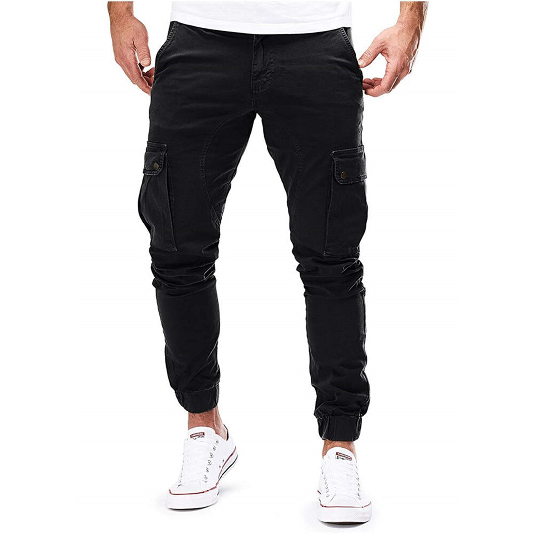 Pantaloni cargo da uomo robusti da esterno con tasche multiple