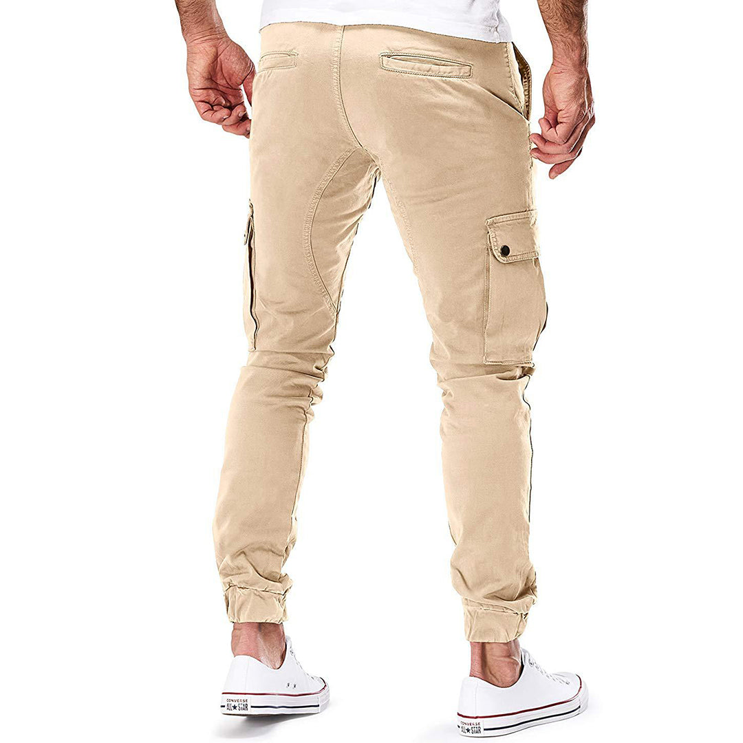 Pantaloni cargo da uomo robusti da esterno con tasche multiple