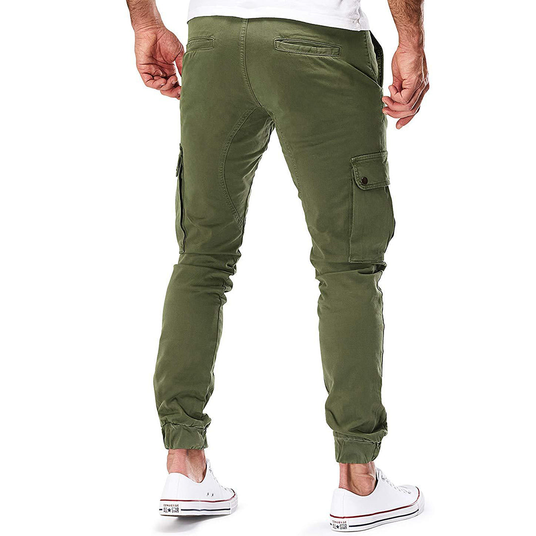 Pantaloni cargo da uomo robusti da esterno con tasche multiple