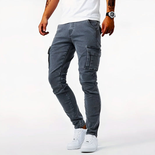 Pantaloni cargo skinny da uomo