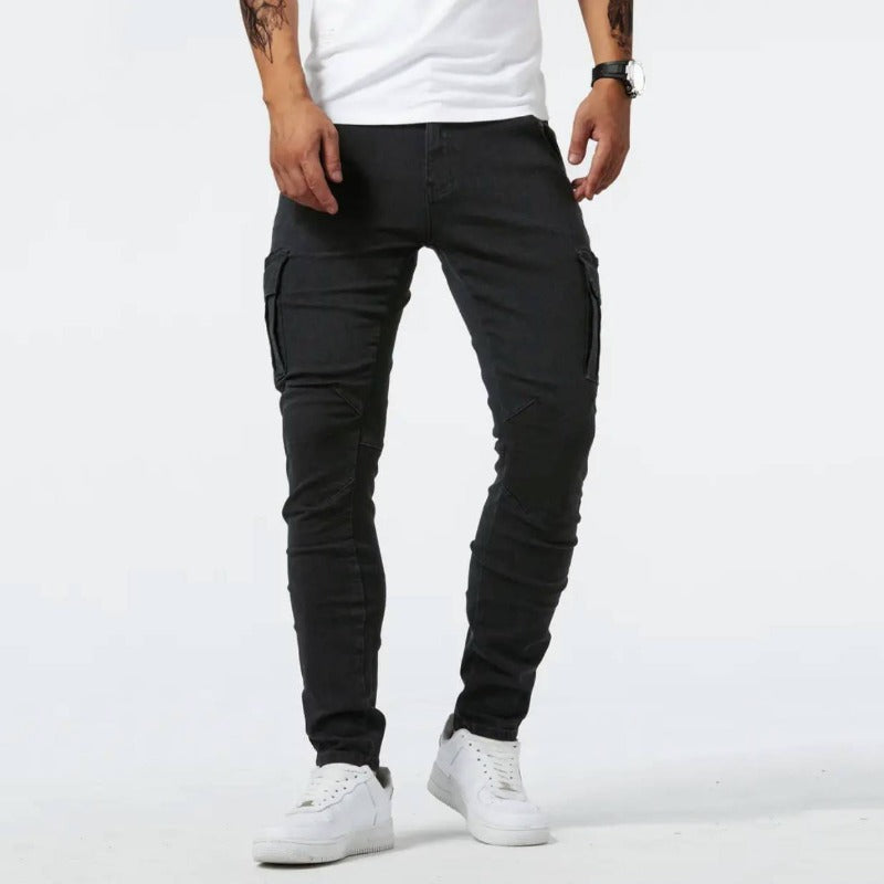 Pantaloni cargo skinny da uomo