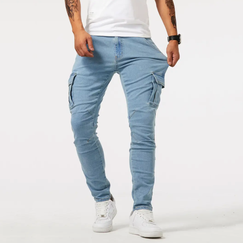 Pantaloni cargo skinny da uomo
