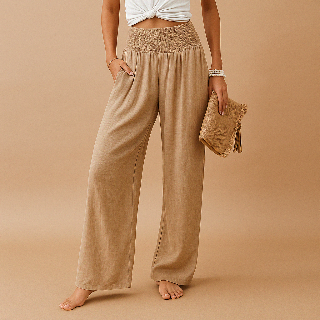 Pantaloni casual a gamba Larga
