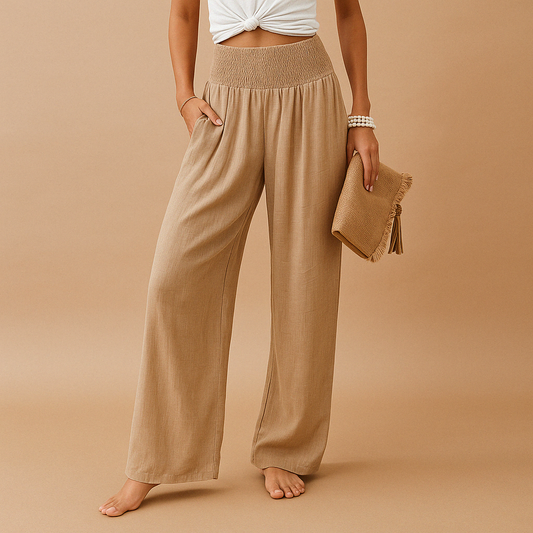 Pantaloni casual a gamba Larga