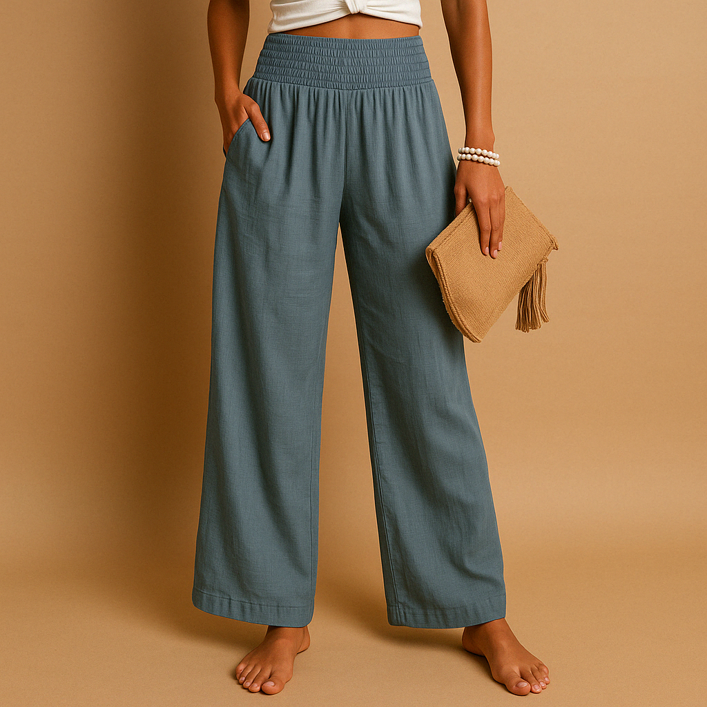 Pantaloni casual a gamba Larga