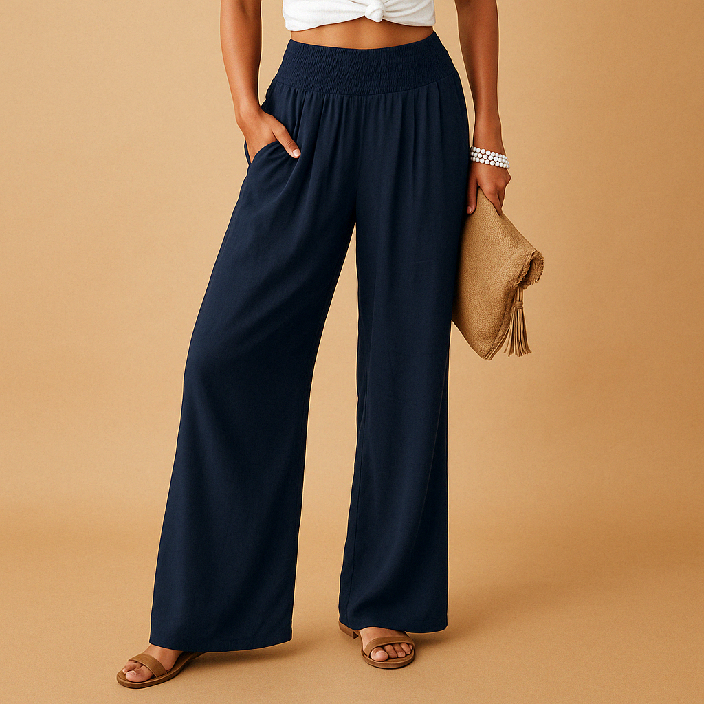 Pantaloni casual a gamba Larga